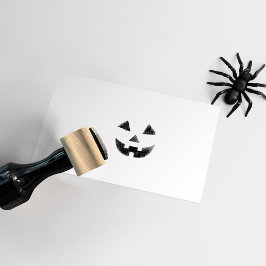 Carimbo De Borracha Halloween Pumpkin Jack O Lanterna Rosto Sorridente