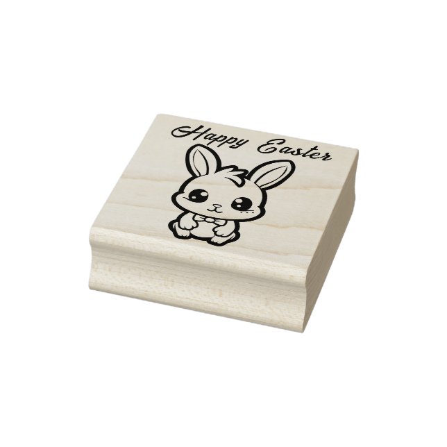 Carimbo De Borracha 🐰Happy Easter Custom Bunny Blessings (Carimbo)