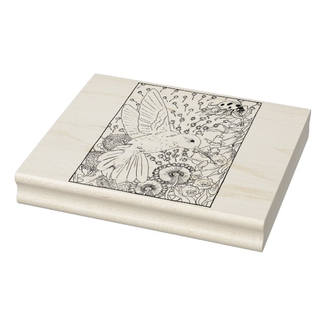 Carimbo De Borracha Happy Hollow Hummingbird (Carimbo)