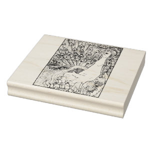 Carimbo De Borracha Happy Hollow Peacock