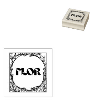 Carimbo De Borracha Heaven Botanical Florist Stamp