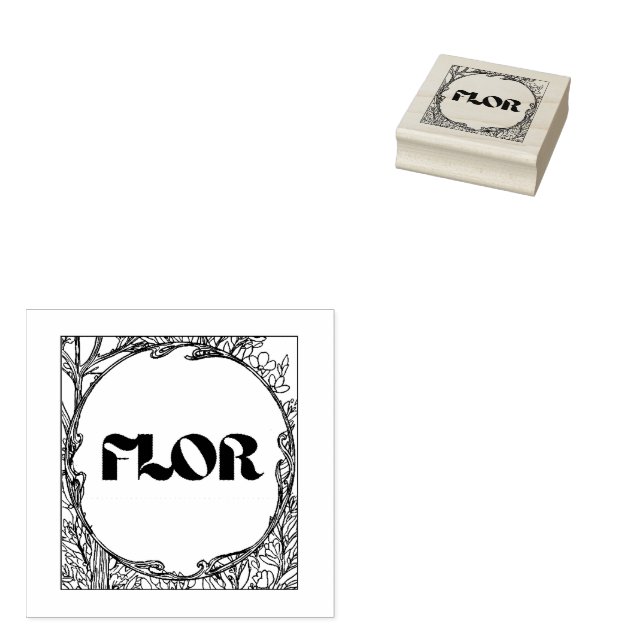 Carimbo De Borracha Heaven Botanical Florist Stamp (Carimbado)