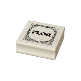 Carimbo De Borracha Heaven Botanical Florist Stamp