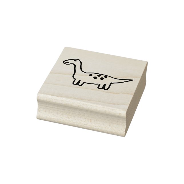 Carimbo De Borracha Herbert the Dinosaur Wood Art Stamp (Carimbo)