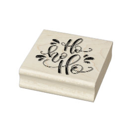 Carimbo De Borracha Ho Ho Ho