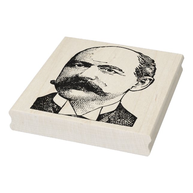 Carimbo De Borracha Homem Balançador com bigode (Carimbo)