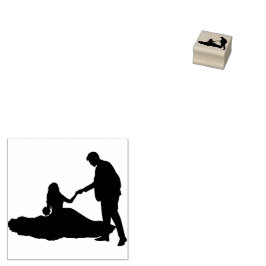 Carimbo De Borracha Horário e noiva