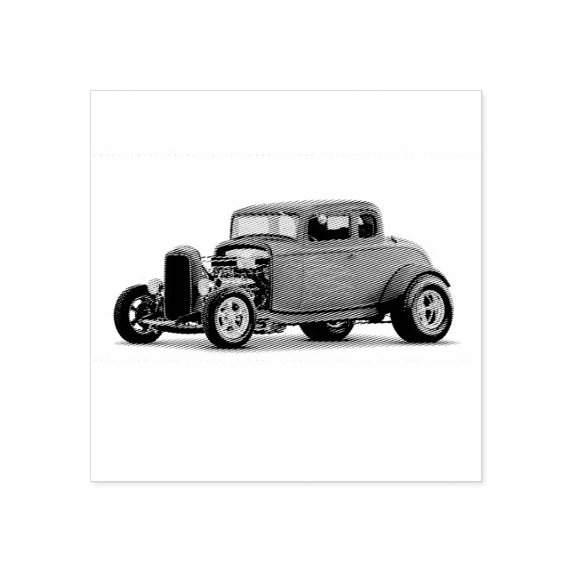 CARIMBO DE BORRACHA HOTROD (Impressão)