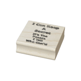 Carimbo De Borracha I Can Keep A Secret