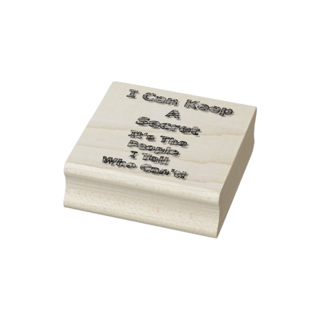 Carimbo De Borracha I Can Keep A Secret (Carimbo)