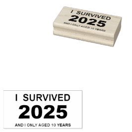 Carimbo De Borracha I Survived 2025