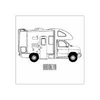Ilustração de desenho animado de Campervan