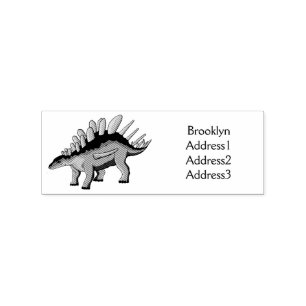 Carimbo De Borracha Ilustração de desenho animado de Kentrosaurus