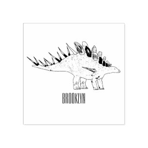 Carimbo De Borracha Ilustração de desenho animado de Kentrosaurus