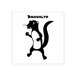 Carimbo De Borracha Ilustração de desenho animado de monguose