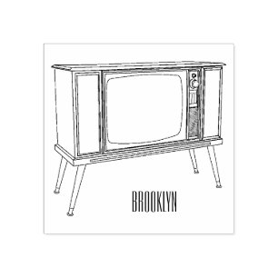 Carimbo De Borracha Ilustração de desenho animado de televisão