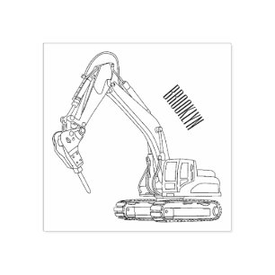 Carimbo De Borracha Ilustração de desenho animado do Breaker