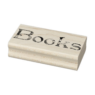 Carimbo De Borracha Ilustração de vindima de livros