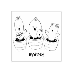 Carimbo De Borracha Imagem de desenho animado cacto cacto cacto cáusti