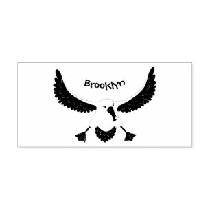 Carimbo De Borracha Imagem de desenho animado de aves voadoras de alba