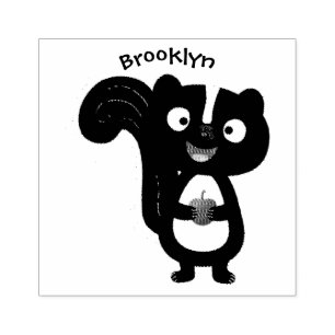 Carimbo De Borracha Imagem de desenho animado de tronco feliz e bonito