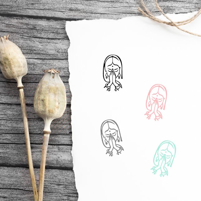 Carimbo De Borracha Imagem de Namaste Simples (Criador carregado)