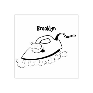 Carimbo De Borracha Imagem engraçada da lavanderia de ferro