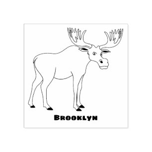 Carimbo De Borracha Imagem engraçada de desenho animado