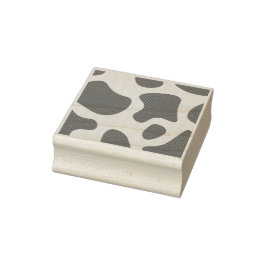 Carimbo De Borracha Impressão de vaca rosa e castanha