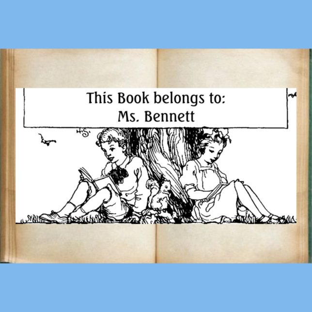Carimbo De Borracha Indicador de Leitura de Crianças (Criador carregado)