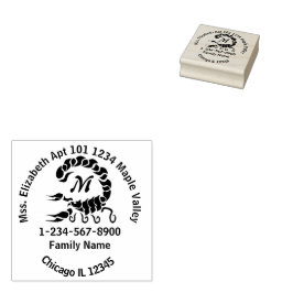 Carimbo De Borracha Informações de Contato da Casa ou da Empresa do Sc