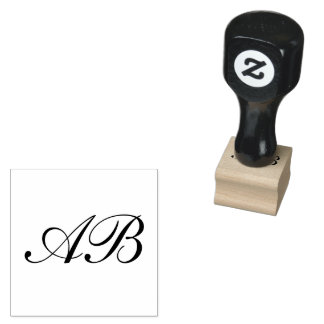 Carimbo De Borracha Iniciais Personalizadas de Casamento