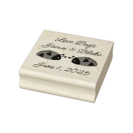 Carimbo De Borracha Insetos de amor personalizáveis