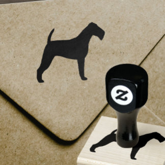 Carimbo De Borracha Irlandês Terrier Dog Breed Silhouette
