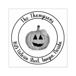 Carimbo De Borracha Jack O Lantern Pumpkin Selo de Borracha
