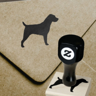 Carimbo De Borracha Jack Russell Terrier Dog Breed Silhouette