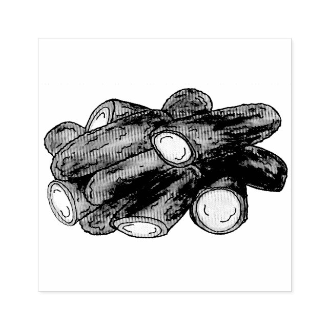 Carimbo De Borracha Jalapeño Poppers Green Hot Jalapeno Pepper (Impressão)