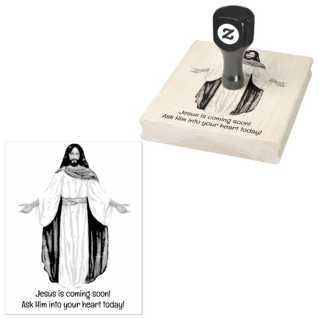 Carimbo De Borracha Jesus está chegando! (Carimbado)