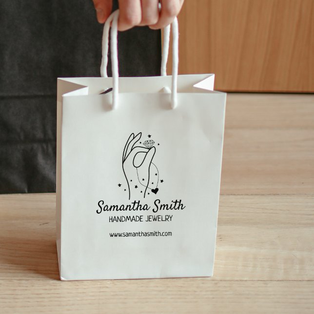 Carimbo De Borracha Joias feitas à mão personalizadas, grandes (Criador carregado)