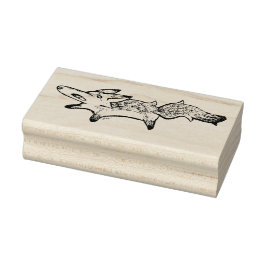 Carimbo De Borracha Jumping Fox Stamp