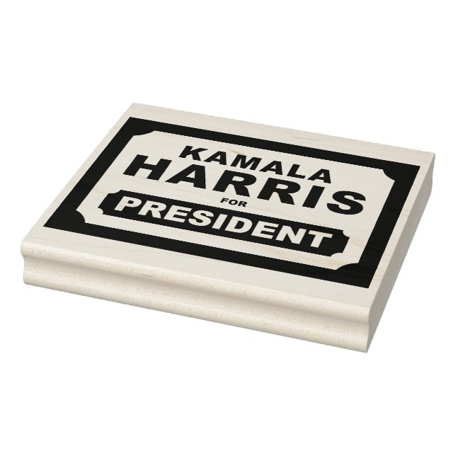 CARIMBO DE BORRACHA KAMALA HARRIS PARA O PRESIDENTE! (Carimbo)