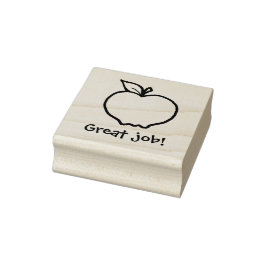 Carimbo De Borracha KiniArt Apple Personalizado