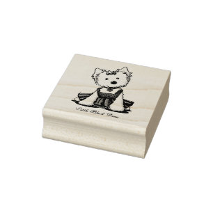 Carimbo De Borracha KiniArt Westie LBD