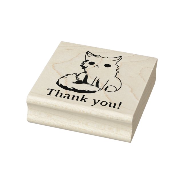 Carimbo De Borracha Kitten, Cat, thank you! (Carimbo)
