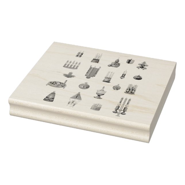 Carimbo De Borracha Kwanzaa inspirou designs de madeiras (Carimbo)