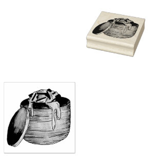 Carimbo De Borracha Lagostim Newberg Retro Seafood Puff Paery