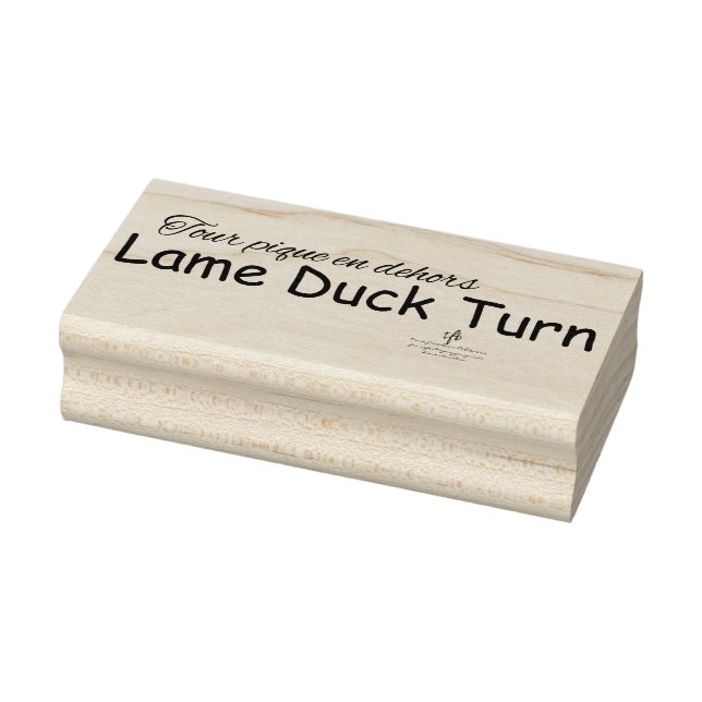 Carimbo De Borracha Lame Duck Turn (Carimbo)