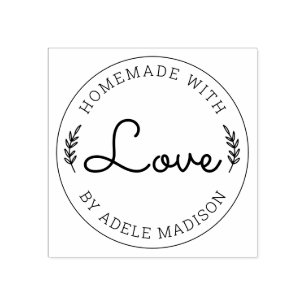 Carimbo De Borracha Laurel Sai De Casa Com Amor