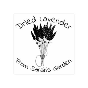Carimbo De Borracha Lavandula Dried Lavanda Bunch, do Jardim de