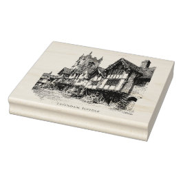 Carimbo De Borracha Lavenham, Suffolk, Vintage Sketch